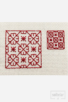 Bordado punto inglés o lineal ejemplo 1